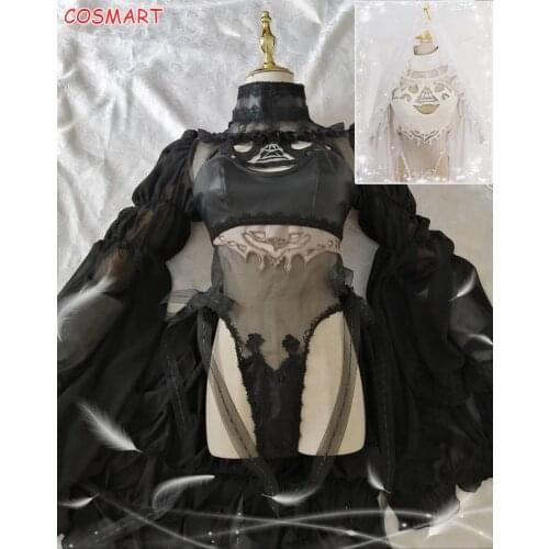 [Customize]Game NieR Automata 2B White/Black Marriage Wedding Dress Bodysuit Cosplay Costume Halloween Party Suit For Women Girl