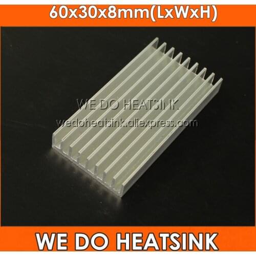 WE DO HEATSINK 5pcs 60x30x8mm Aluminum Heatsink Radiator Cooler For Bitcoin Miner ASIC