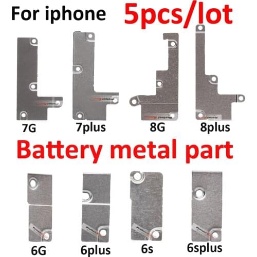 5pcs/lot Battery Lock Fastening Spacer Metal Plate Bracket Holder For iPhone X 5 5S 5C 6 6S 7 8 4.7"& 6 6S 7 8 Plus 5.5"