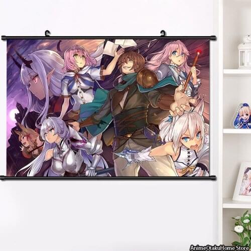 Anime Redo of Healer Kaifuku Jutsushi no Yarinaoshi Flare Setsuna Cosplay Wall Scroll Painting Poster Home Decor 40x60cm