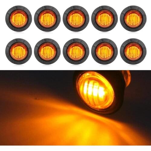10PCS LED 12V Auto Car Bus Truck Wagons Side Marker Indicator Trailer Light Rear Side Lamp Truck Accessories
