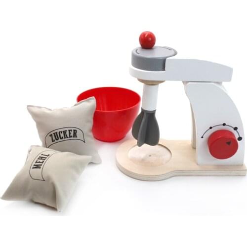 Childrens Kitchen Wooden Blender Toy Simulation Wooden Machine Food Mixer Baby Early Learning Educational Play House Toys