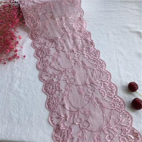 E1883 17cm pink lace trims applique costume lace trimmings ribbon home textiles sew on I-5