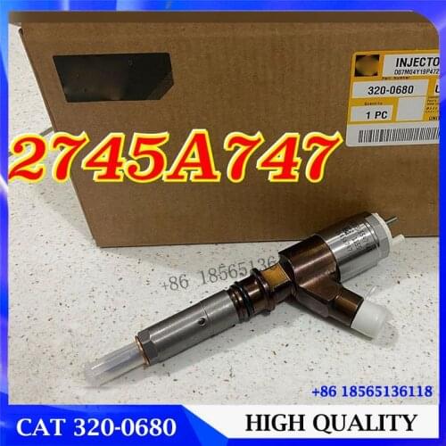 CAT Injector 2645A747 3200680 Common Rail Injector 320-0680 for Caterpillar C6.6 C4.4 Engine Fuel Injector Nozzle