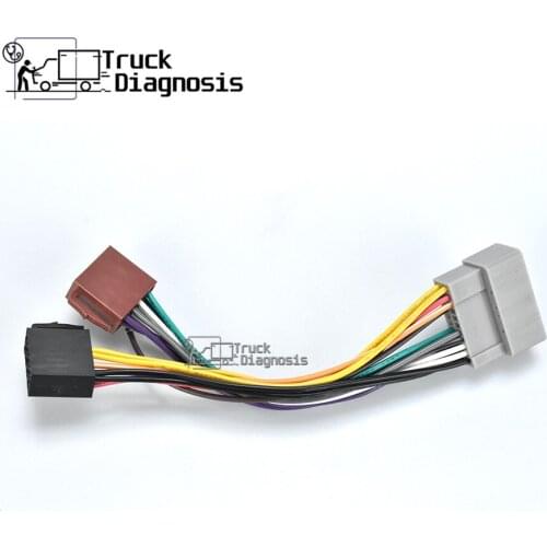 ISO Radio Adapter for CHRYSLER for JEEP Wiring Harness Connector Lead Loom Cable Plug Adaptor Stereo 12-007