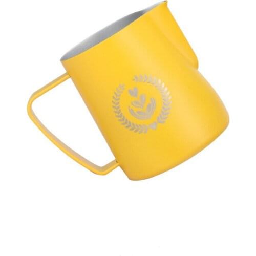 Frothing Pitcher - Best Milk Frother Steamer Cup - Foam Making for Coffee Matcha Cappuccino Latte & Hot Chocolate - Multicolor