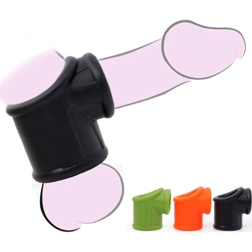 Reusable Penis Ring Ball Stretcher Semen Lock Ring Penis Cock Sleeve Dick Testis Cage Adult Toys for Men Sex Erectile Time Delay