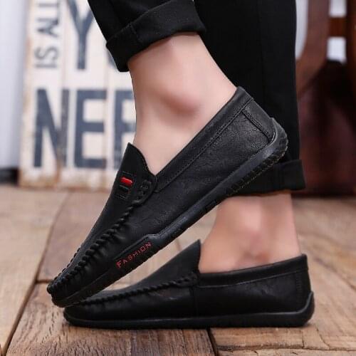 New Men Casual Moccasins Men Loafers High Quality Leather Shoes Men Flats Driving wedding party Shoes Hommes Chaussures