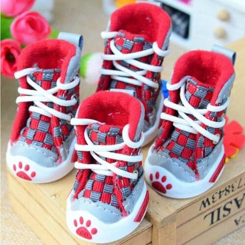 Pet Dog Shoes Fashion Puppy Cat Breathable Sneakers Shoes Teddy Yorkies Leisures Braided Sport Boots for Small Dogs Pet Supplies