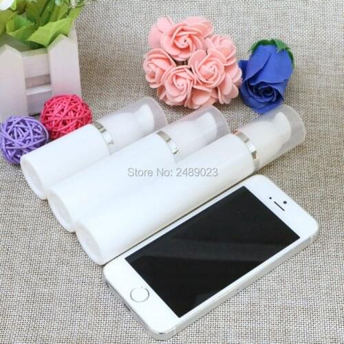 Silver Line Plastic Refillable Bottles With Transparent Cap Empty Lotion Airless Bottle Cosmetic Packaging 2pcs/lot 50ml