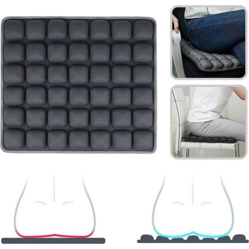 Portable Car Seat Air Seat Cushion Inflatable Comfort Cushion Relief Cushion Camping Seat Mat ( 18"x16" )