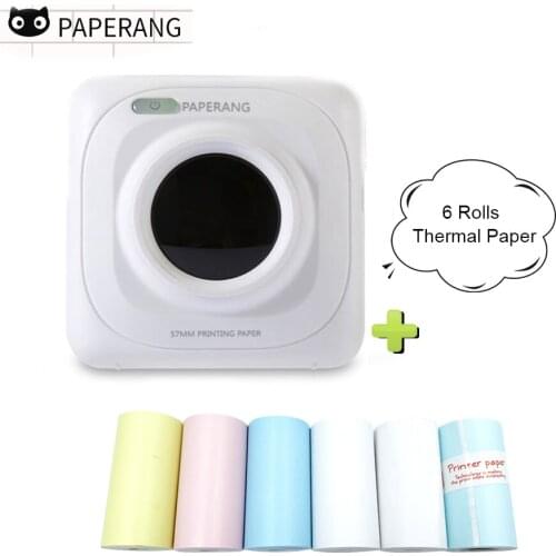 PAPERANG Photo Picture Mini Portable Thermal Bluetooth Printer Wireless Pocket Printer Impressora De Fotosimprimante #R10