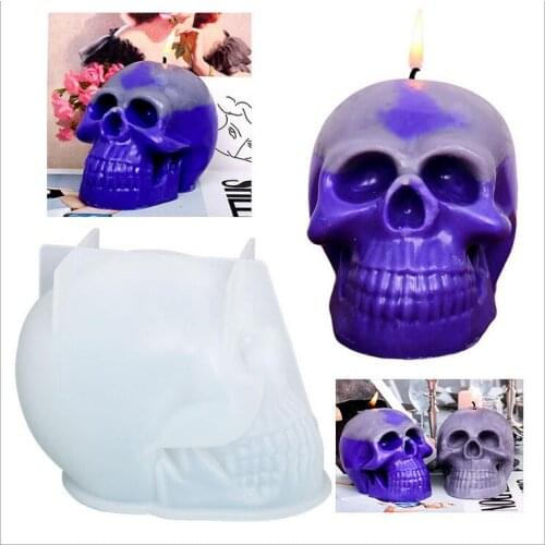 Transparent Silicone Mould Dried Flower Resin Decorative Craft DIY Skull decoration candle mould epoxy resin molds for jewelry
