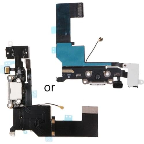 USB Charging Port Connector Micphone Earphone Jack Flex Cable Parts For iPhone 5S