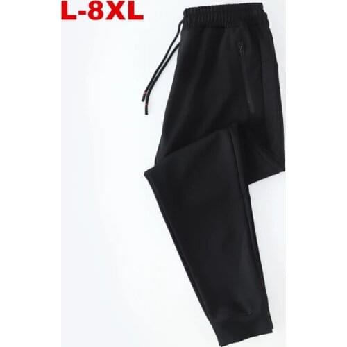 Plus Size Joggers Pants Men 8xl 140kg Casual Sport Loose Trousers Elastic Male Sweatpants Black Mens Running Pants Streetwear