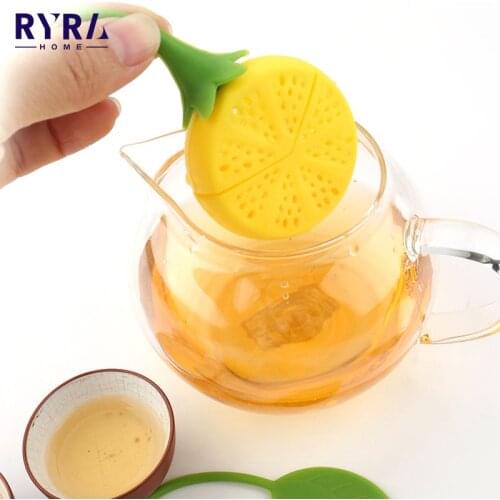 Food-grade Silicone Lemon Shape Loose Tea-leaf Infuser Strainer Tea Infuser For Tea Pot For You Brew Teas Infusers Sieve Filter