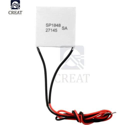 TEC1-27145 SP1848 40x40mm Semiconductor Thermoelectric Heatsink Cooler Peltier Plate Module for Power Generation