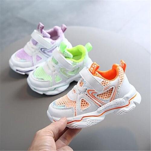 Summer single net shoes Children Breathable Comfortable sports shoes Boys Girls casual shoes Soft bottom Non-slip toddler shoes