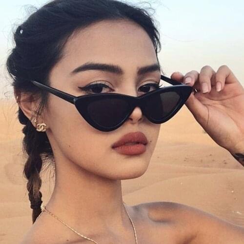 Vintage Cateye Sunglasses Women Sexy Retro Small Cat Eye Sun Glasses Brand Designer Colorful Eyewear For Female Oculos De Sol