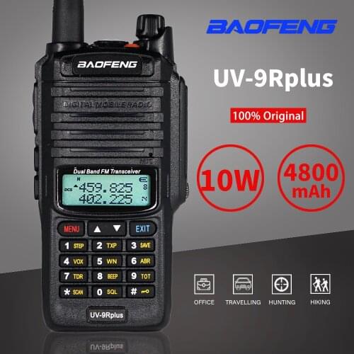 10W Waterproof Baofeng UV-9R Plus Walkie Talkie Dual Band FM HF Transceiver Portable CB Ham Radio UV 9R Plus UV9R Two Way Radio
