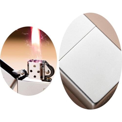 Lighter creative lettering retro pure brass grinding wheel frosted personality kerosene lighter mens tide boyfriend