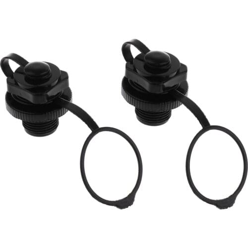 1 Pair Air Valve Inflation Replacement Screw Plug Caps for Inflatable Boat Pool Raft Tender Rib Dinghy