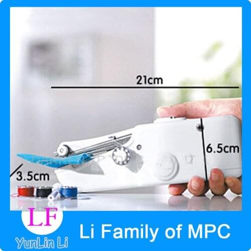 10pcs/lot Handheld Sewing Machine Mini Electronic Portable Cordless Stitcher Household Handy Stitching Machine Factory Price