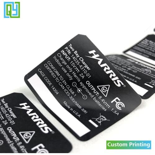 1000pcs 45.8x39.8mm free shipping vinyl sticker printing roll waterproof label stickers oil proof pvc PP plastic battery labels