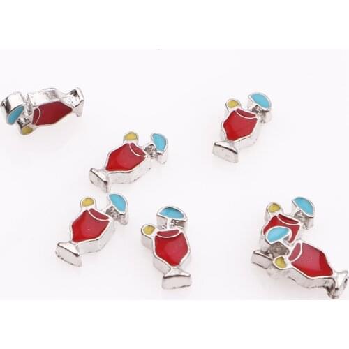 20Pcs/Lot Cocktail Alloy Floating Charms Hand-made DIY for Glass Lockets
