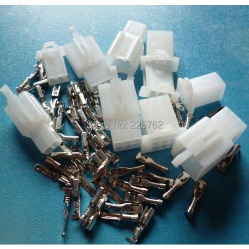 50sets 2.8mm 2&3&4&6&9 Way/pin auto Electrical Connector plug Kits(10sets*2/3/4/6/9 Pin) for Motorcycle Car ect. Free shipping
