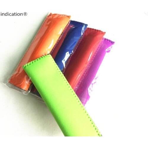 500pcs/lot Custom Neoprene Customized ice lolly pack insulated ice popsicle sleeve holder multicolor can choose