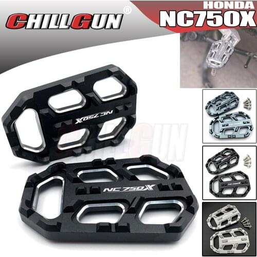 Motorcycle Accessories Foot Pegs CNC Front Footpegs Footrests Pedal Enlarger For HONDA NC750X NC750 X NC-750X 2014-2020 NC750-X