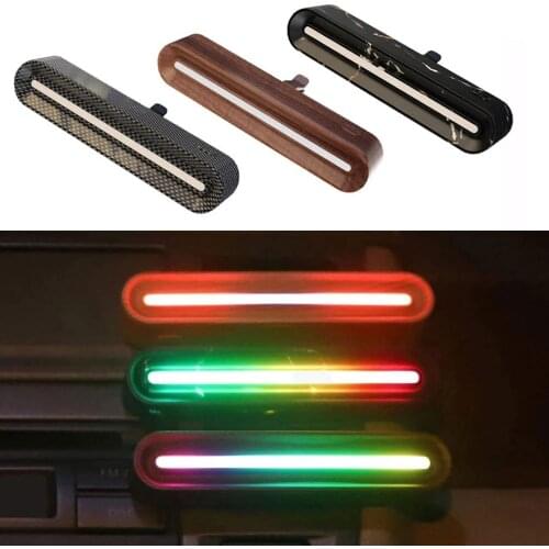 Car LED Atmosphere Light Usb Charging Gradient Ambients Light for Auto Air Outlet Diffuser Aromatherapy Car Decorative Lamp