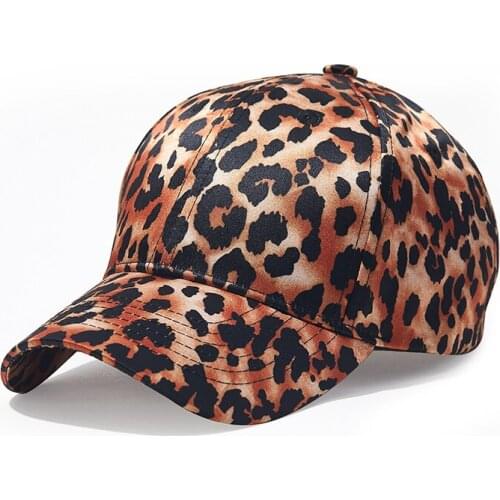 Baseball Cap Women Snapback Dad Hat Leopard Adjustable Curved Bill Sports Outdoor Accessory For Teenagers