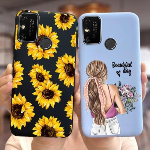 For Honor 9A Case Colorful Flowers Soft Slim Phone Cases For Huawei Honor 9A 9 A Back Cover Honor9A MOA-LX9N Full Bumper Housing