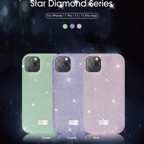 Glitter Bling Rhinestone Case for iPhone 11 12 Pro Max X Xr Xs Max Crystal Back Cover Transparent Shiny