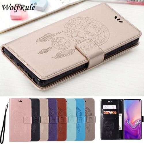 Cover For Samsung Galaxy S10 Case Owl Flip Wallet Leather Cover For Samsung S10 Luxury Phone Bag For Samsung Galaxy S10 Case 6