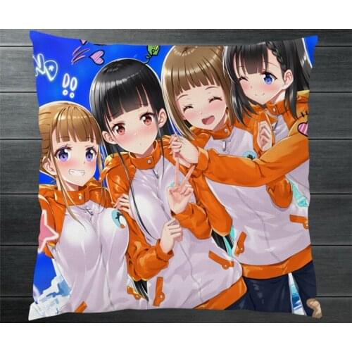 Anime A Place Further than the Universe Pillowcases Pillow Case Cover Hinata Miyake Shirase Kobuchizawa Mari Tamaki Cosplay P3