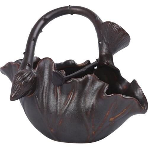 Coil Incense Holder Chinese Home Decoration Lotus Vintage Ceramic Incense Burner Living Room Office Flower Holders Ornament Gift