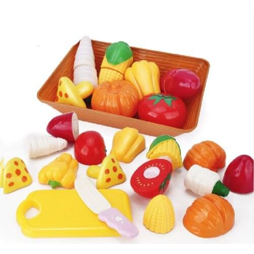 Children Pretend Dinner Kitchen Play Food Toys Kids Gift Fruits Vegetables Seafood Kitchen Interest Tableware Suit