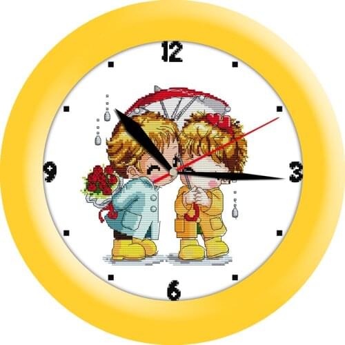 Everlasting Love·Cross Stitch Clock