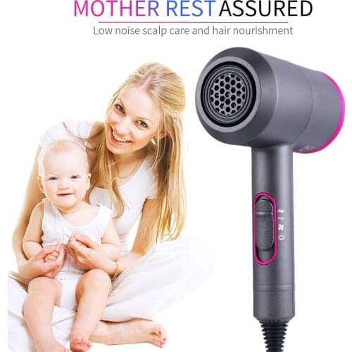 2 in 1 Hot Air Brush Hair Dryers Negative Ionic Hair Blow Dryer Strong Wind Hot Dryer 2000W Professional Salon Hair Dryer