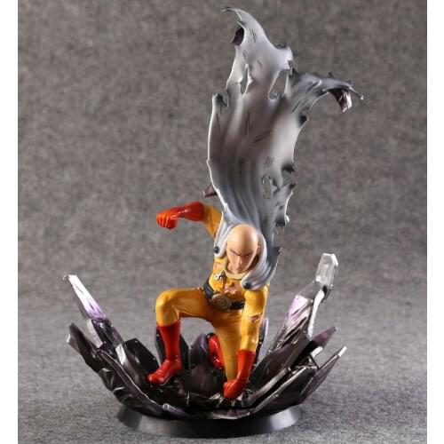 One Punch Figure Saitama Sensei One Punch Man Figure One-Punch Man Genos 240MM PVC Kids Toys Juguetes Model Doll Toy Gift