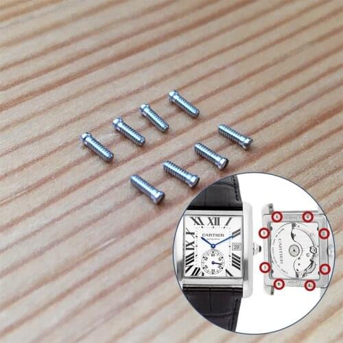 Watch back cover screw for Car tier Tank MC Small Seconds 34.3X44mm mans' watch