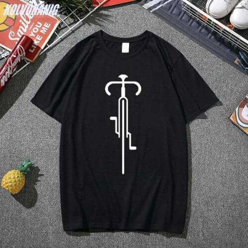 Bike Lines Cycling Graphic T Shirts For Mens Fashion Short Sleeve O-Neck Cotton Casual Gothic Clothes Tops Tee Camisetas