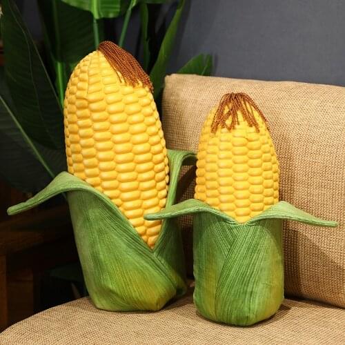 Giant Lifelike Corn Simulation Plant Plush Toy Soft Pillow Doll Kawaii Funny Toys Children Baby Kid Birthday Gifts