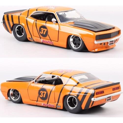 Classics 1/24 Scale Jada Big time 1969 Chevrolet Camaro Auto Zone 37 Model Car Toy Chevy Muscle Diecast Street Racing Thumbnails