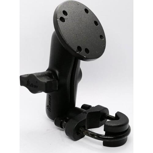 Motorcycle Handlebar Aluminum Alloy Mount GPS Holder 9 CM Double Socket Arm with Standard AMPS Hole Pattern for GPS Navigator