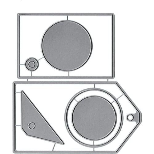 Circle Tag Frame Metal Cutting Dies Stencils For DIY Scrapbooking Embossing Photo Album Decoration Paper Cards Crafts Die Cut