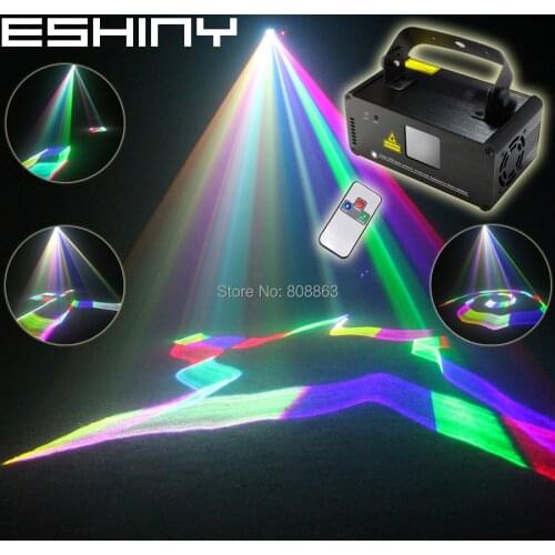 ESHINY RGB DMX 400 Laser 3D Projector Lines Beam Effect DJ Equipment Disco Party Xmas Stage Lighting Light System Show N85B125